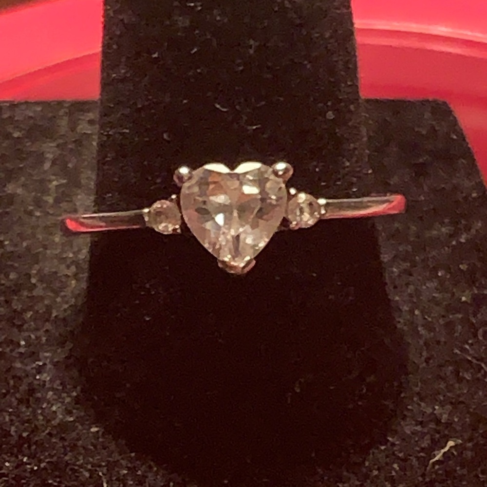 Elegant Sterling Silver Heart Ring